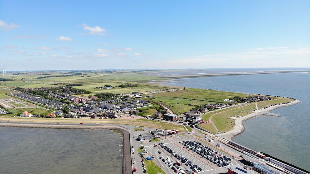 Luftaufnahme Dagebüll Hafen