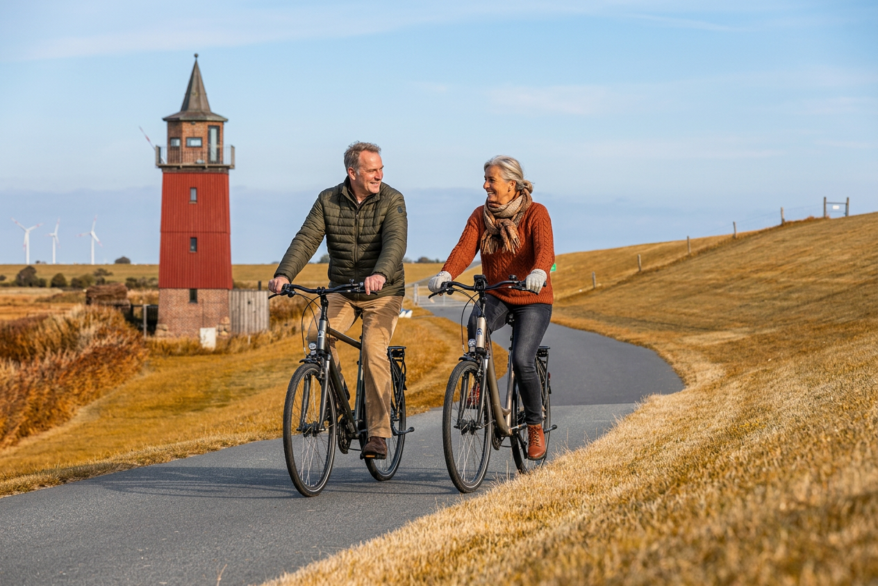 Radtour am Deich
