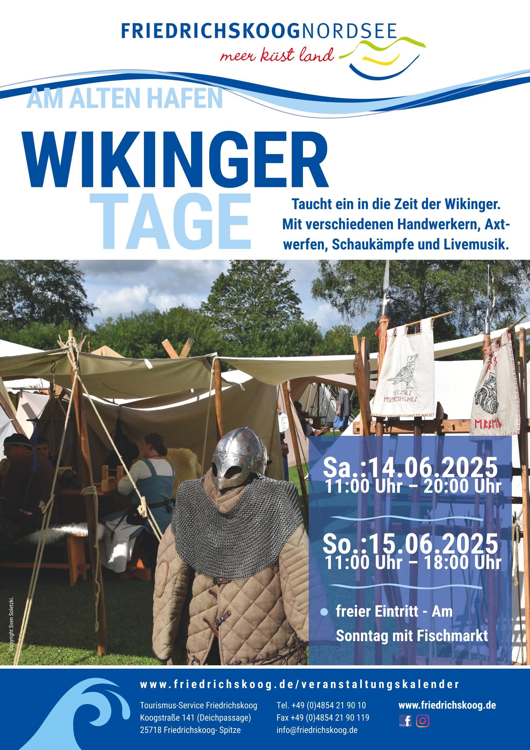 Plakat Wikingermarkt in Friedrichskoog